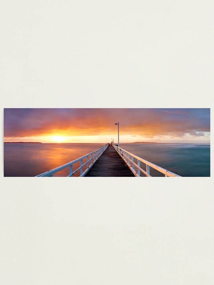 Alternate view of Point Lonsdale Pier, Victoria, Australia Photographic Print