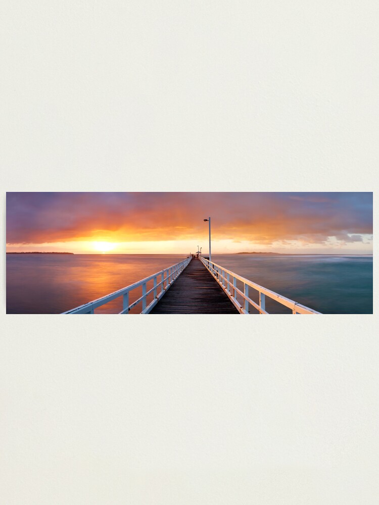 Alternate view of Point Lonsdale Pier, Victoria, Australia Photographic Print