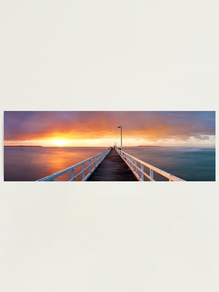 Alternate view of Point Lonsdale Pier, Victoria, Australia Photographic Print