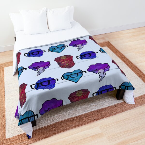 Galaxy Light Sides Icons Comforter