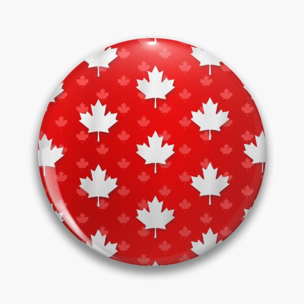 Item preview, Red Canada Maple Leaf Shiny Metallic Background - 3D effect designed and sold by Wizzles Emporium.