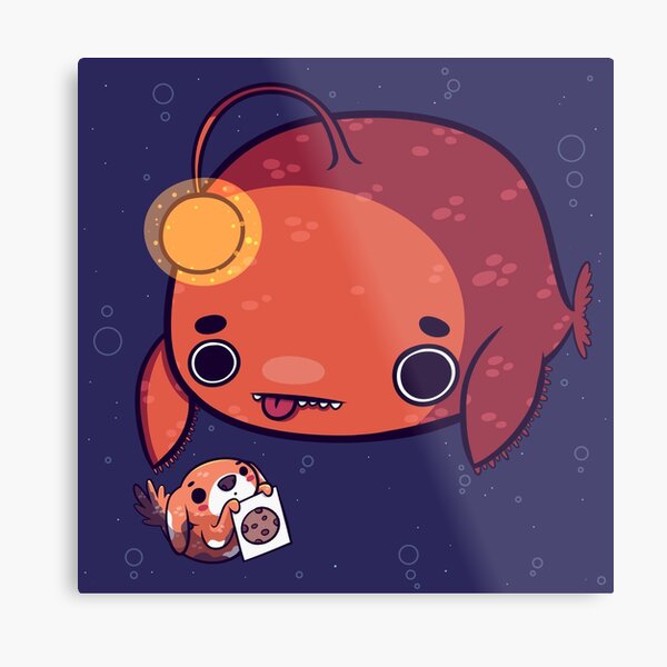 Pupperfish & Anglerfish Metal Print