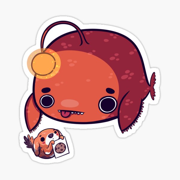 Pupperfish & Anglerfish Sticker