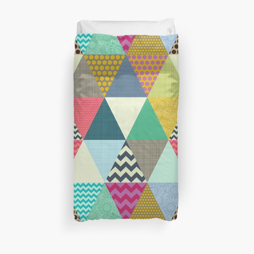 New York Beauty triangles Duvet Cover