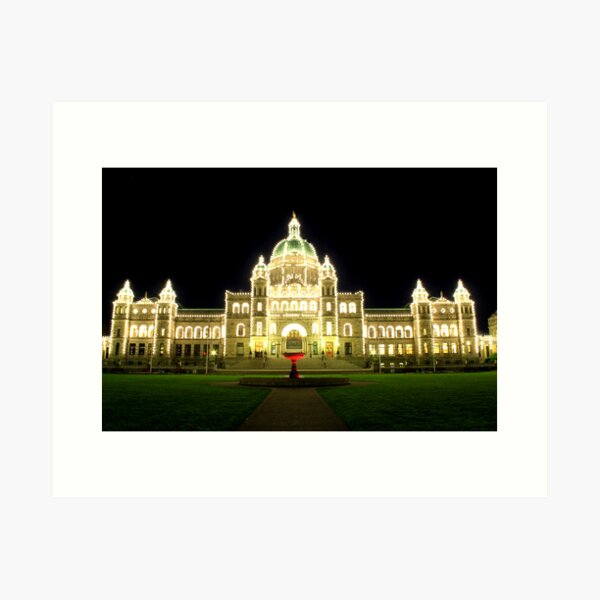Item preview, Victoria - The Legislature on a Spring Evening designed and sold by rsangsterkelly.