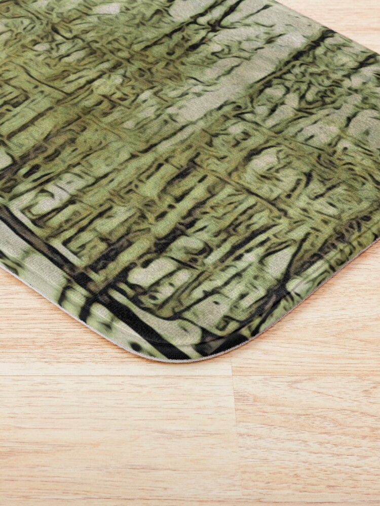 Alternate view of Nature Lovers Gift - Into the Woods Part Deux - Neutral Colors Decor Bath Mat