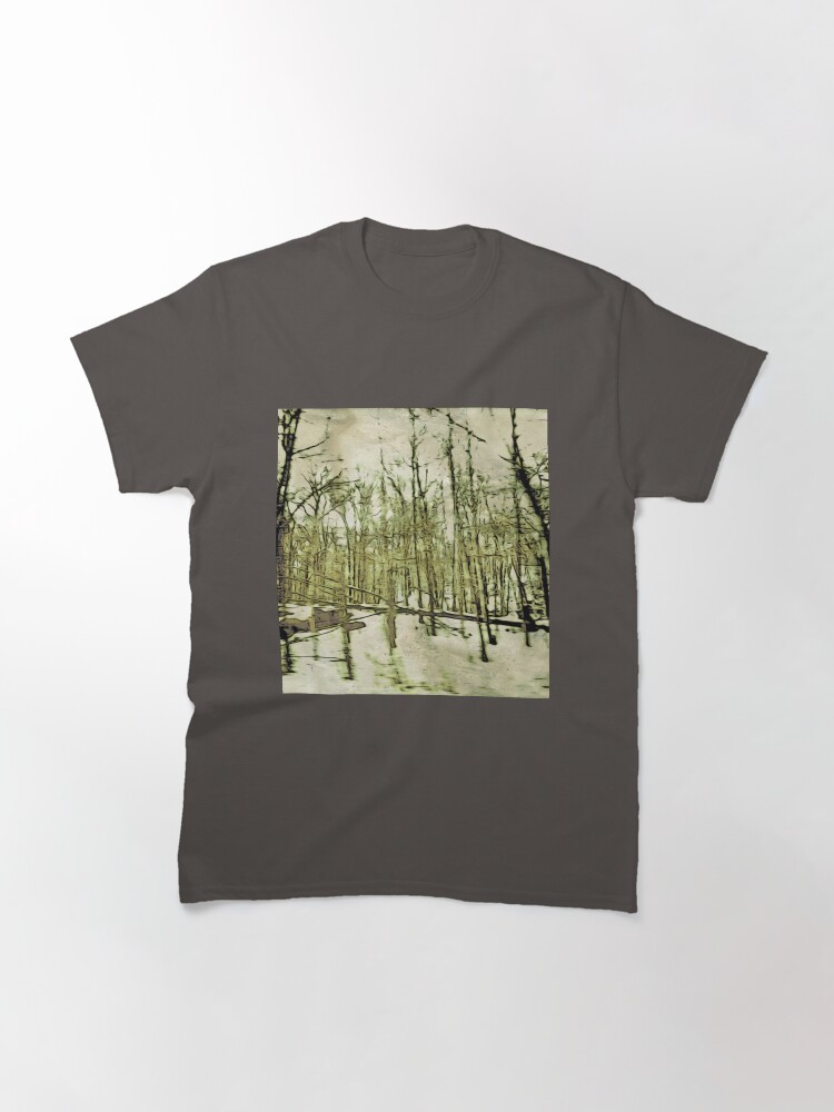 Thumbnail 3 of 7, Classic T-Shirt, Nature Lovers Gift - Into the Woods Part Deux - Neutral Colors Decor designed and sold by OneDayArt.