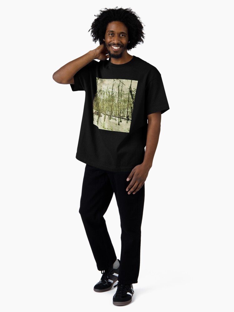 Thumbnail 4 of 7, Oversized T-Shirt, Nature Lovers Gift - Into the Woods Part Deux - Neutral Colors Decor designed and sold by OneDayArt.