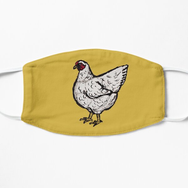 The Hen Stands Alone Flat Mask