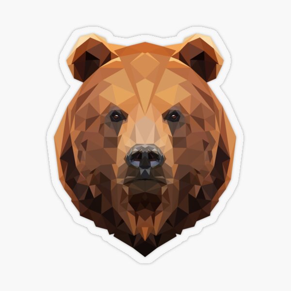 Legendary Animals Grizzly Bear just us bears' Sticker