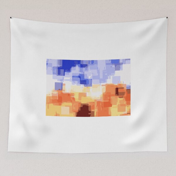 Item preview, blue white and brown square abstract background designed and sold by Mrvell.