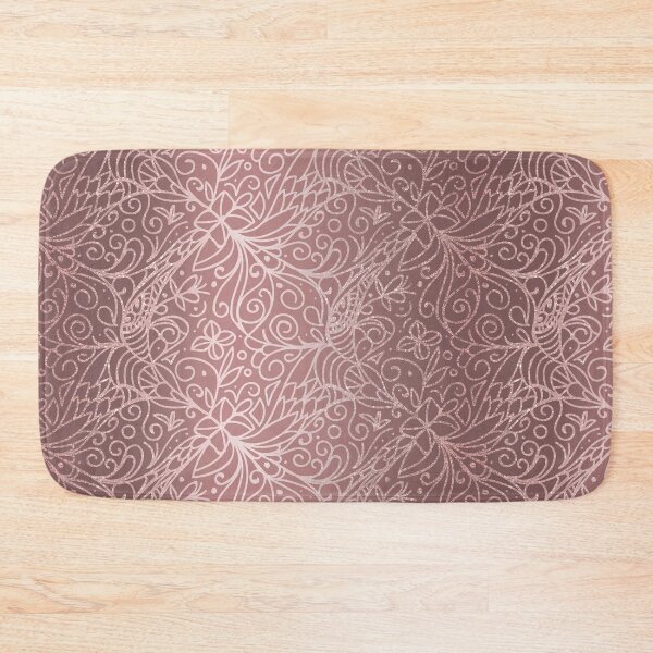 Item preview, Dusty Rose Gold Floral Garden Pattern designed and sold by tanyadraws.