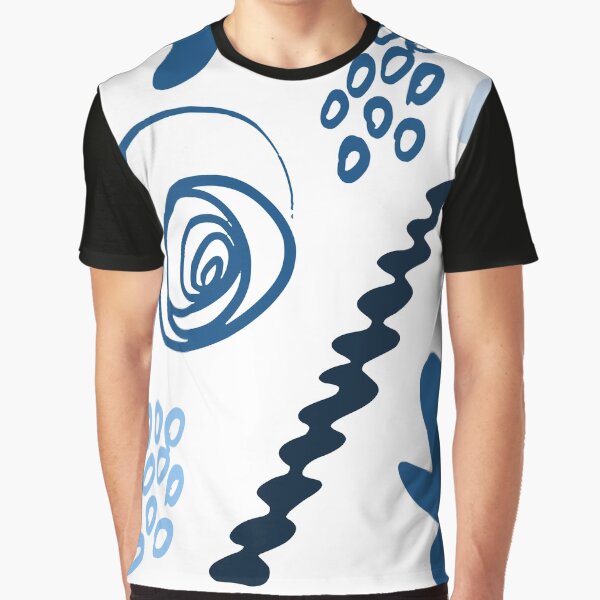 CLASSIC BLUE PANTONE COLOR OF THE YEAR 2020 ABSTRACT ARTWORK - BREATHING BY JANE HOLLOWAY Graphic T-Shirt