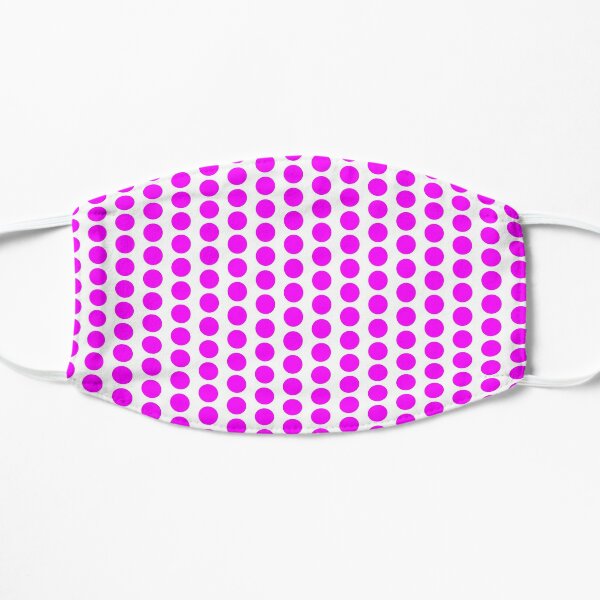 Pink Polka Dot Flat Mask