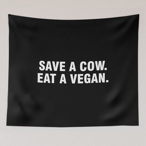 Item preview, Save a cow. Eat a vegan. designed and sold by allthetees.