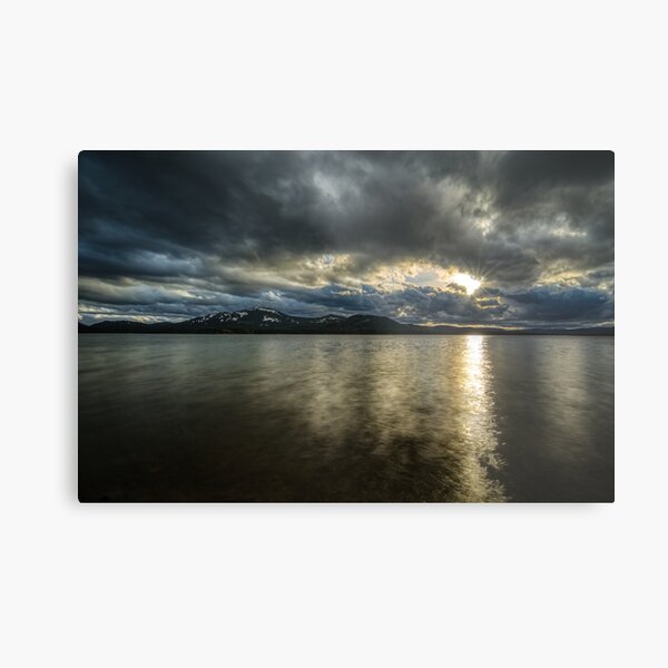 Sunset Lake Davis Metal Print
