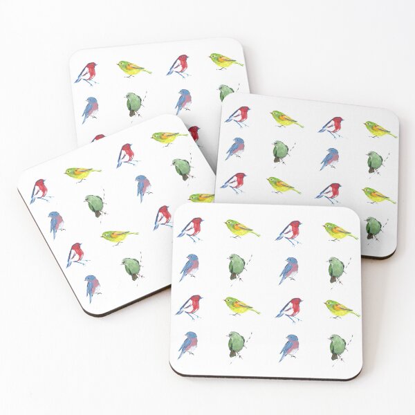 Item preview, Four Imaginary Birds designed and sold by SuperCockatiel.
