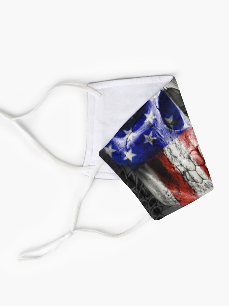 Alternate view of American Flag Veteran Patriot Skull Mask
