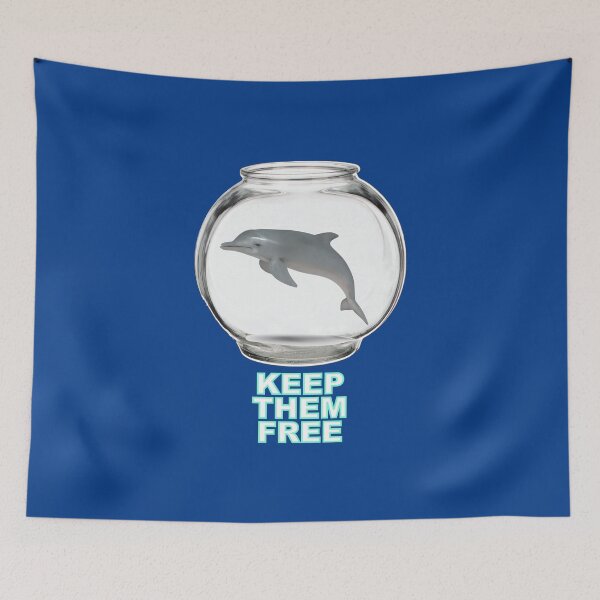 Item preview, Keep Them Free - Dolphin designed and sold by BRIAN-LOVES-ART.