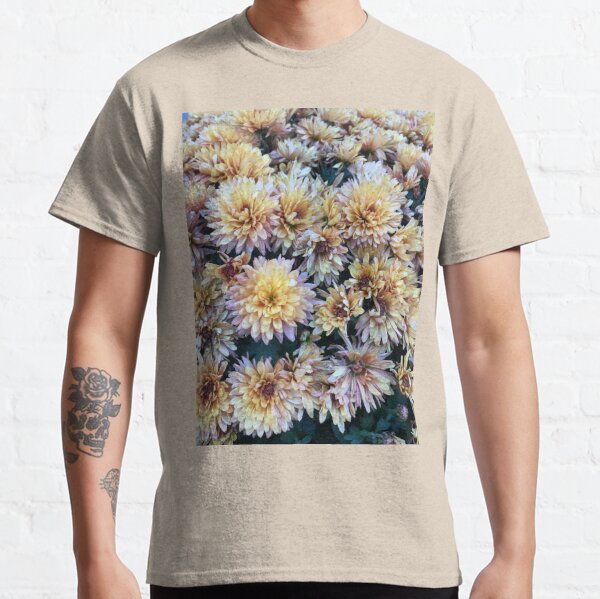 Gift for Gardener - Mumsified - Light Yellow and Pink Mums Classic T-Shirt