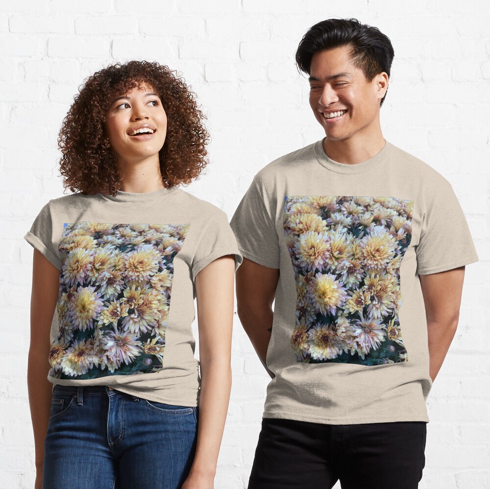 Gift for Gardener - Mumsified - Light Yellow and Pink Mums Classic T-Shirt