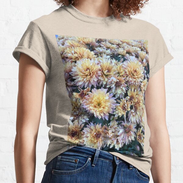 Gift for Gardener - Mumsified - Light Yellow and Pink Mums Classic T-Shirt