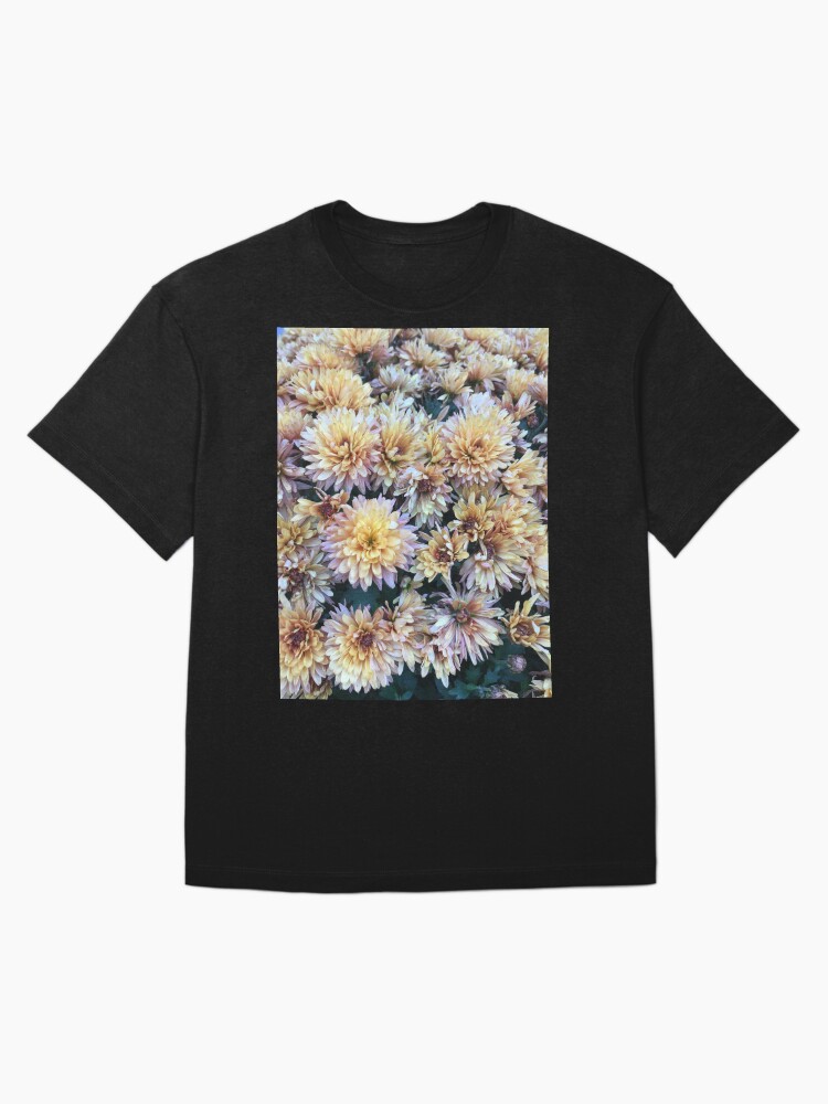 Thumbnail 3 of 7, Oversized T-Shirt, Gift for Gardener - Mumsified - Light Yellow and Pink Mums designed and sold by OneDayArt.