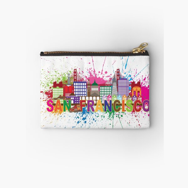 Item preview, San Francisco Skyline Paint Splatter Illustration designed and sold by jpldesigns.