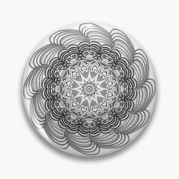 Item preview, Mandala #22 Hearts and Scallops designed and sold by wiccked.