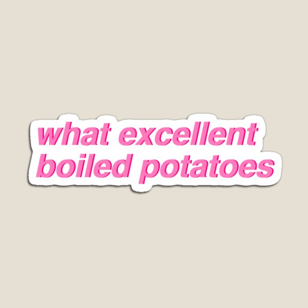 Item preview, Pride & Prejudice - what excellent boiled potatoes (pink) designed and sold by gracemelon.