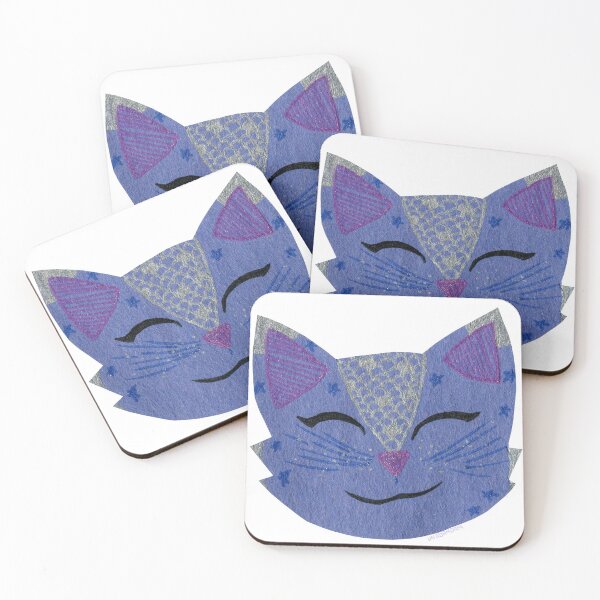 Item preview, Blue Feline designed and sold by UnicornDaya.