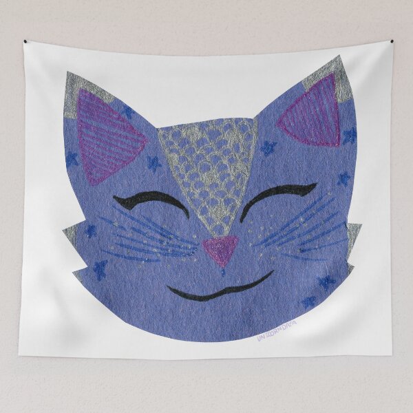 Item preview, Blue Feline designed and sold by UnicornDaya.