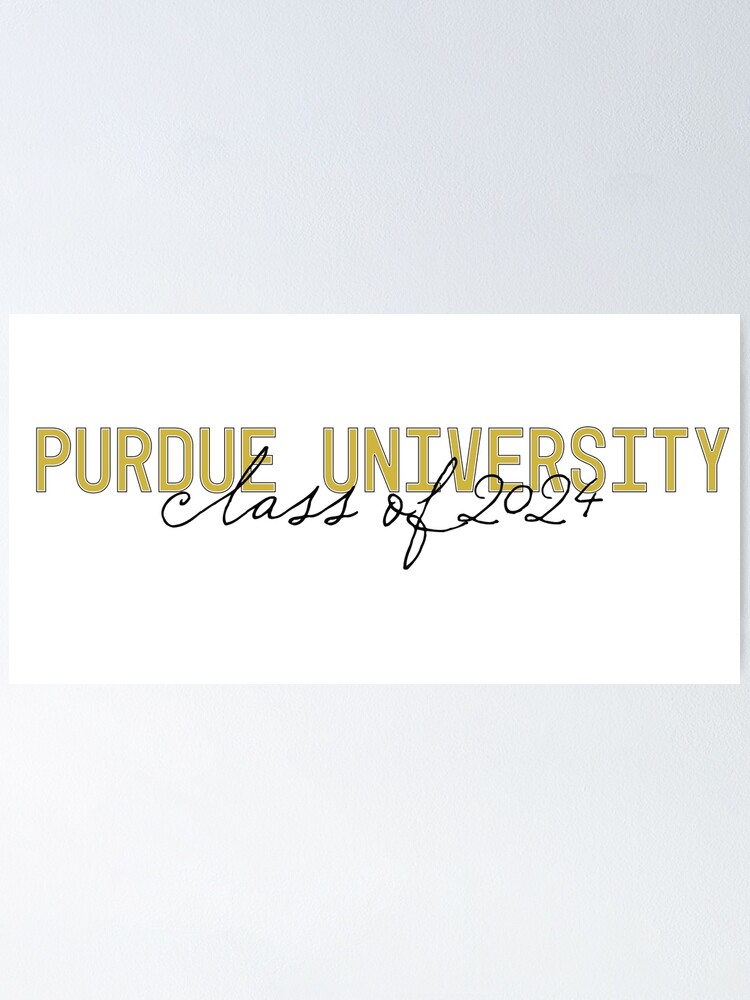 "Purdue Class of 2024" Poster for Sale by mscheess Redbubble