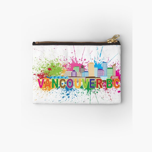 Item preview, Vancouver BC Skyline Paint Splatter Illustration designed and sold by jpldesigns.