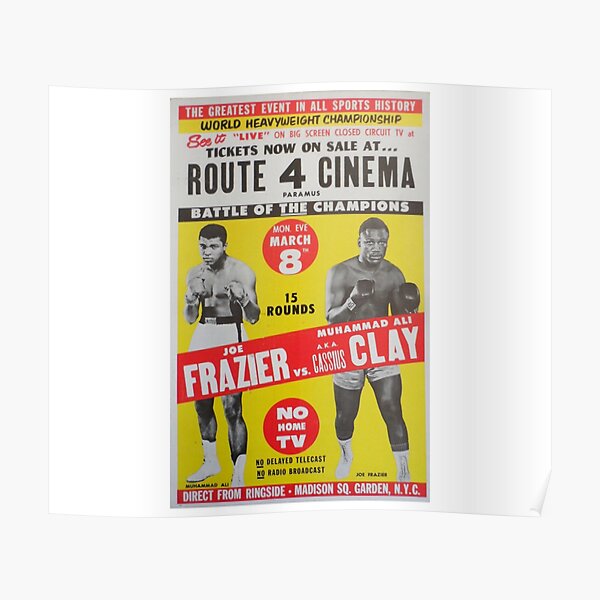 Ali v Frazier The Fight Of The Century Poster