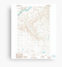 USGS Topo Map Washington State WA Alameda Flat 239780 1989 24000 Canvas Print