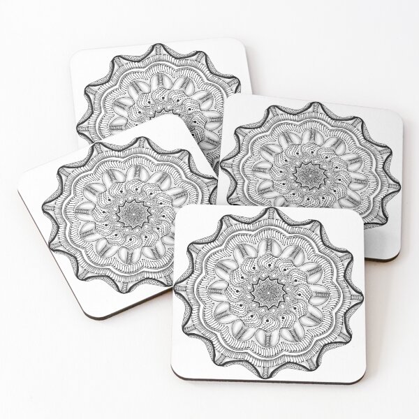 Item preview, Mandala #16. Laced Up mandala. designed and sold by wiccked.