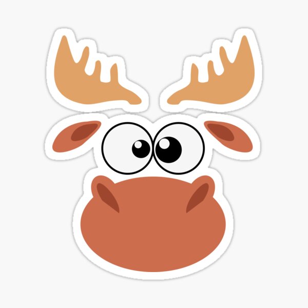 Item preview, Funny Moose Face Gift for kids designed and sold by mudrockdesign.