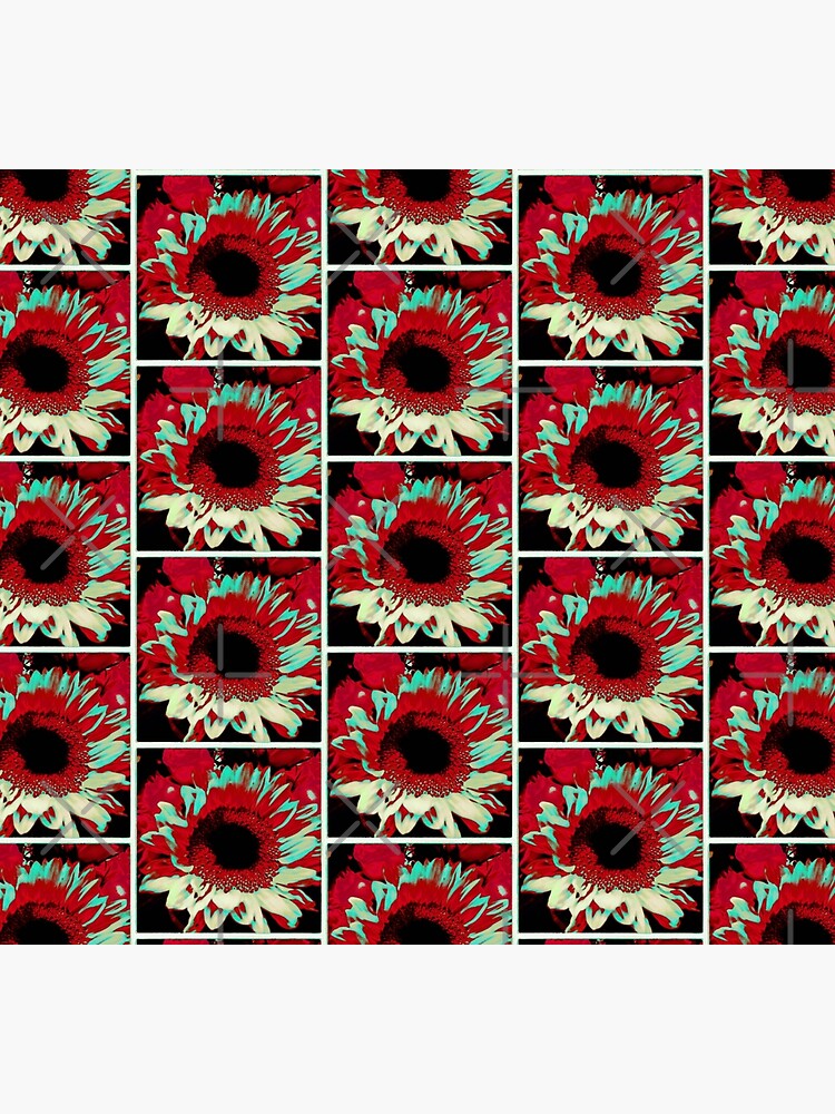 Bright Floral - Fiery Sunflower Design by OneDayArt