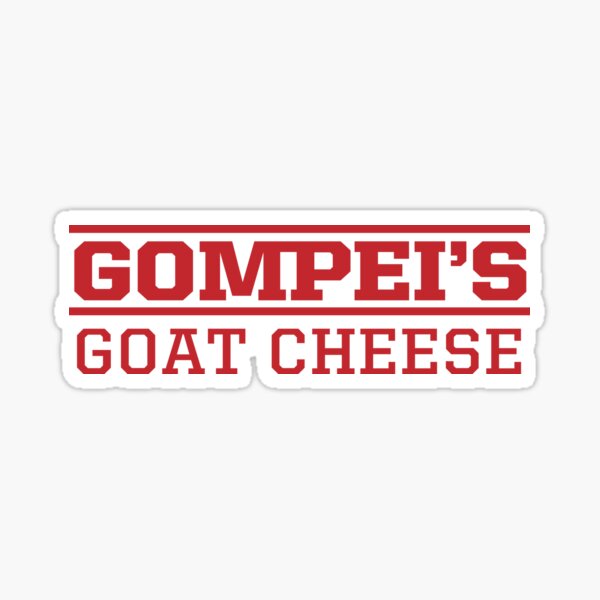Gompei's Goat Cheese Sticker