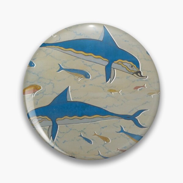 Item preview, Dolphin Fresco of Knossos designed and sold by artimaeus.