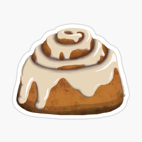 Cinnamon Roll Sticker for Sale by RainsWonderland