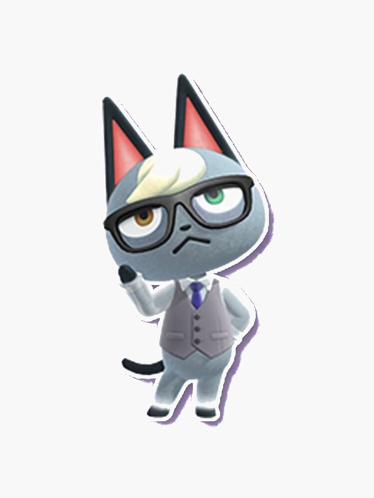 Download "Raymond from Animal Crossing PNG" Sticker by Katiearoie | Redbubble