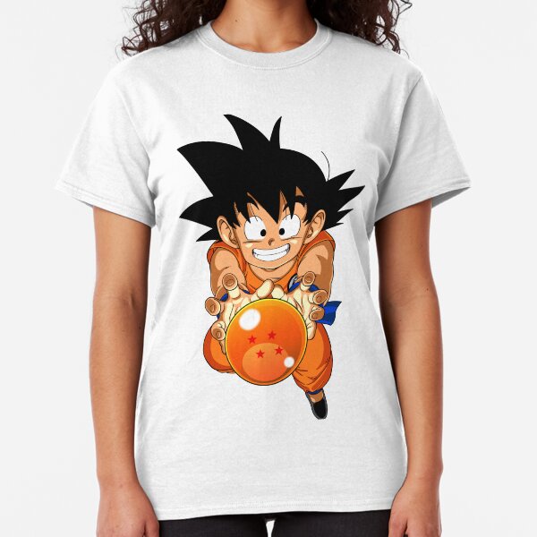Kid Goku with 4 Star Dragon Ball Classic T-Shirt