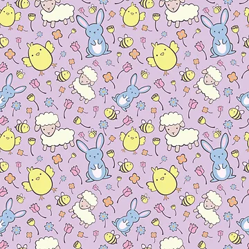 Artwork thumbnail, Cute Spring Pattern by Adriana Cruz Berdecia