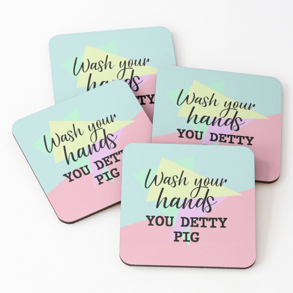 Item preview, Wash your hands you detty pig Education Flu designed and sold by RainbowPandas.