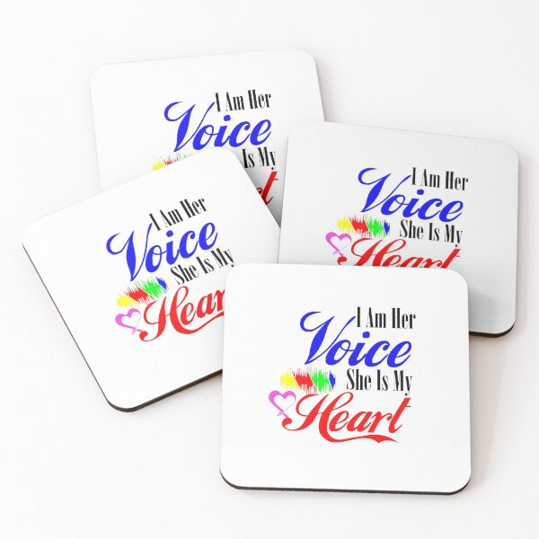Item preview, I Am Her Voice She Is My Heart: Funny Autism Awareness Gift Idea designed and sold by cutitoutsir.