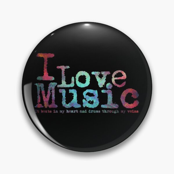 Item preview, I Love Music it beats in my heart and drums through my veins designed and sold by Carrie Potter.