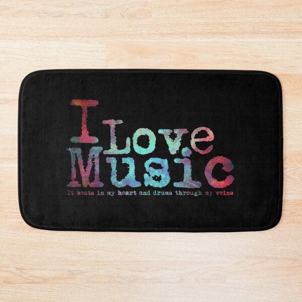 Item preview, I Love Music it beats in my heart and drums through my veins designed and sold by Carrie Potter.