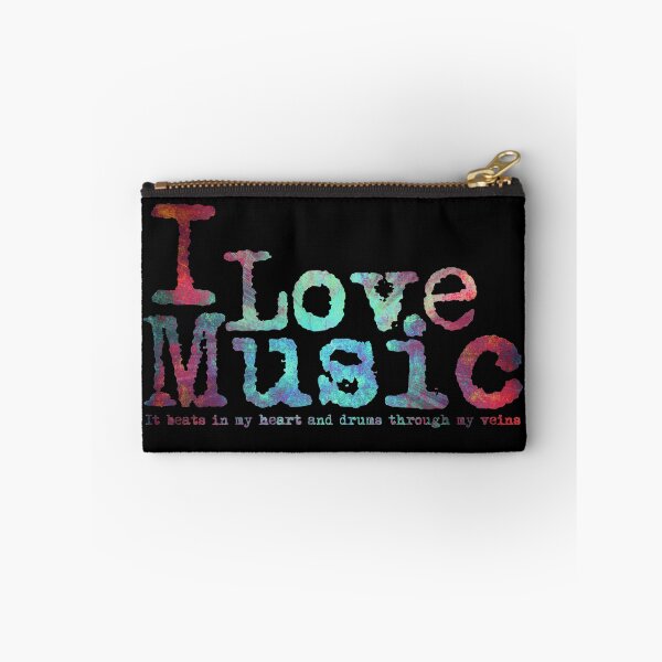 Item preview, I Love Music it beats in my heart and drums through my veins designed and sold by Carrie Potter.